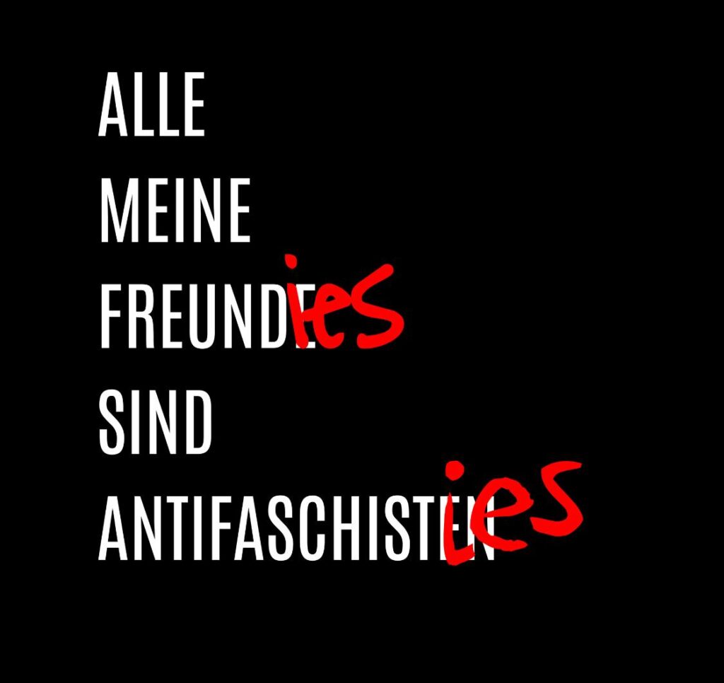 Sticker - Alle meine Freunde sind Antifaschisten 10x